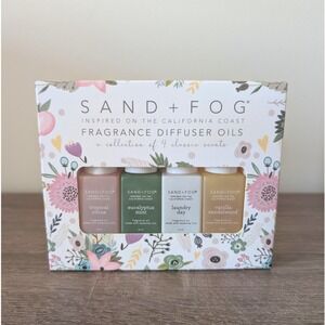 Sand + Fog Fragrance Diffuser Oil Collection 4 Classic Scents Gift Set 10ml Each